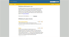 Desktop Screenshot of definition-dictionnaire.com