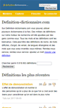 Mobile Screenshot of definition-dictionnaire.com