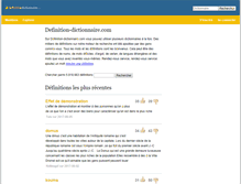 Tablet Screenshot of definition-dictionnaire.com